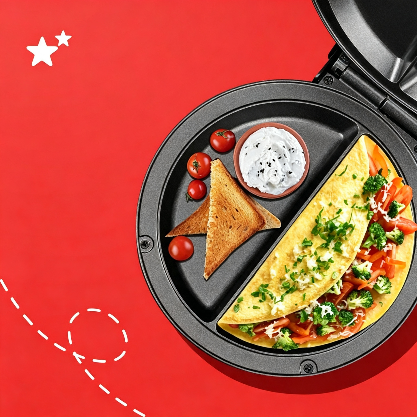 🔥Multifunctional Electric Nonstick Breakfast Griddle