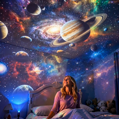 🌌 5D Halloween Galaxy Ocean Projector | Turn Your Room Into A Spooky New World 👻