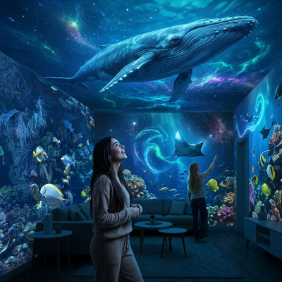 🌌 5D Halloween Galaxy Ocean Projector | Turn Your Room Into A Spooky New World 👻