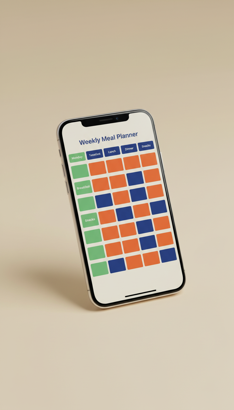 Weekly Meal Planner Digital Template